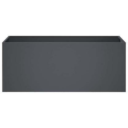 vidaXL Garden Planter Anthracite 80 x 40 x 40 cm Cold-rolled Steel 3