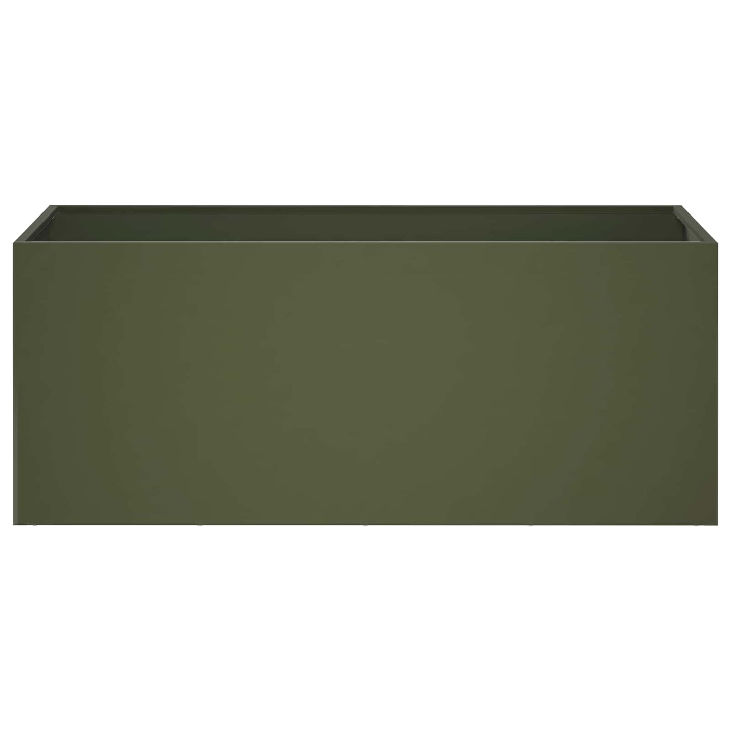 vidaXL Garden Planter Olive Green 80 x 40 x 40 cm Cold-rolled Steel 3