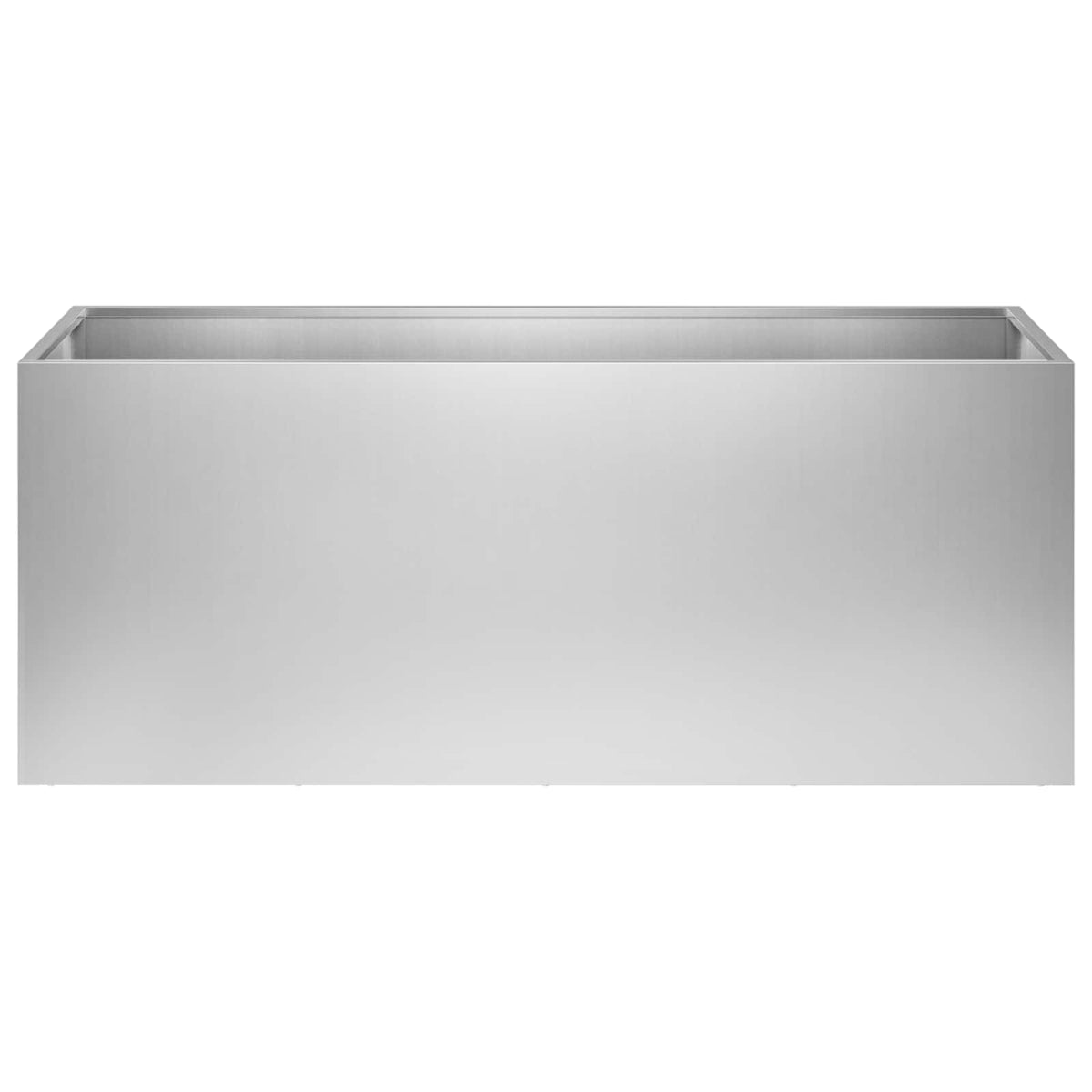 vidaXL Garden Planter Silver 80 x 40 x 40 cm Galvanised Steel 3