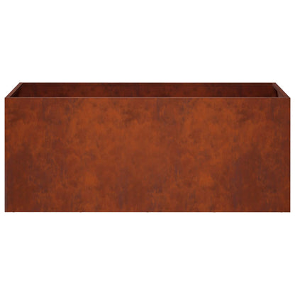 vidaXL Garden Planter Rusty 80 x 40 x 40 cm Weathering Steel 4
