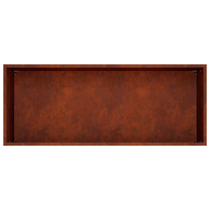 vidaXL Garden Planter Rusty 80 x 40 x 40 cm Weathering Steel 5
