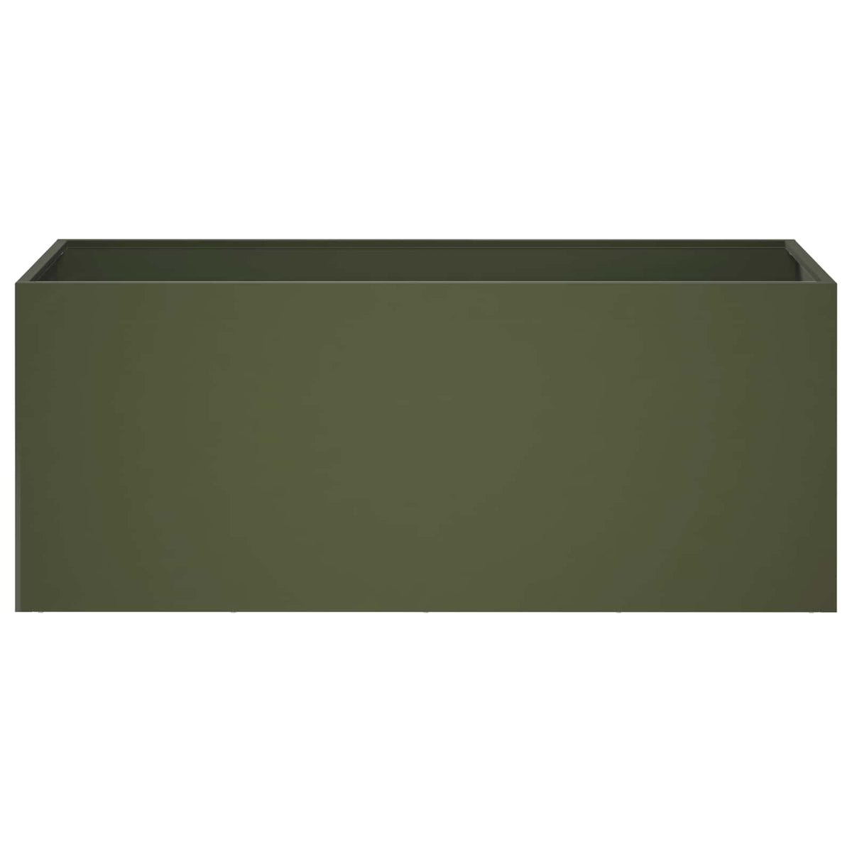 vidaXL Garden Planter Olive Green 100 x 40 x 40 cm Cold-rolled Steel 3
