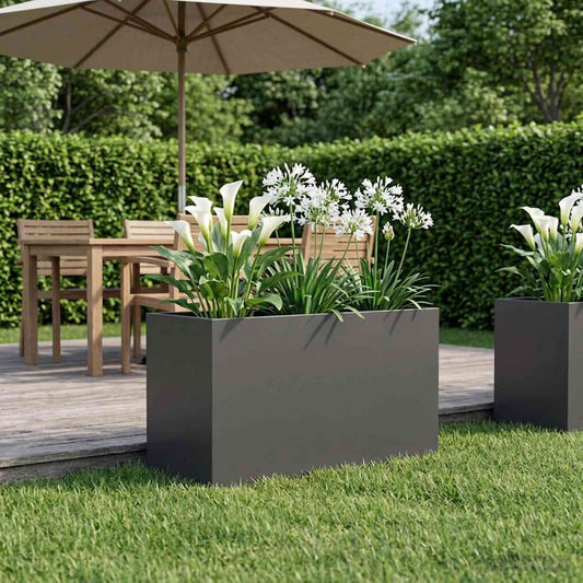 Garden Planter Cold-rolled Steel Black Height