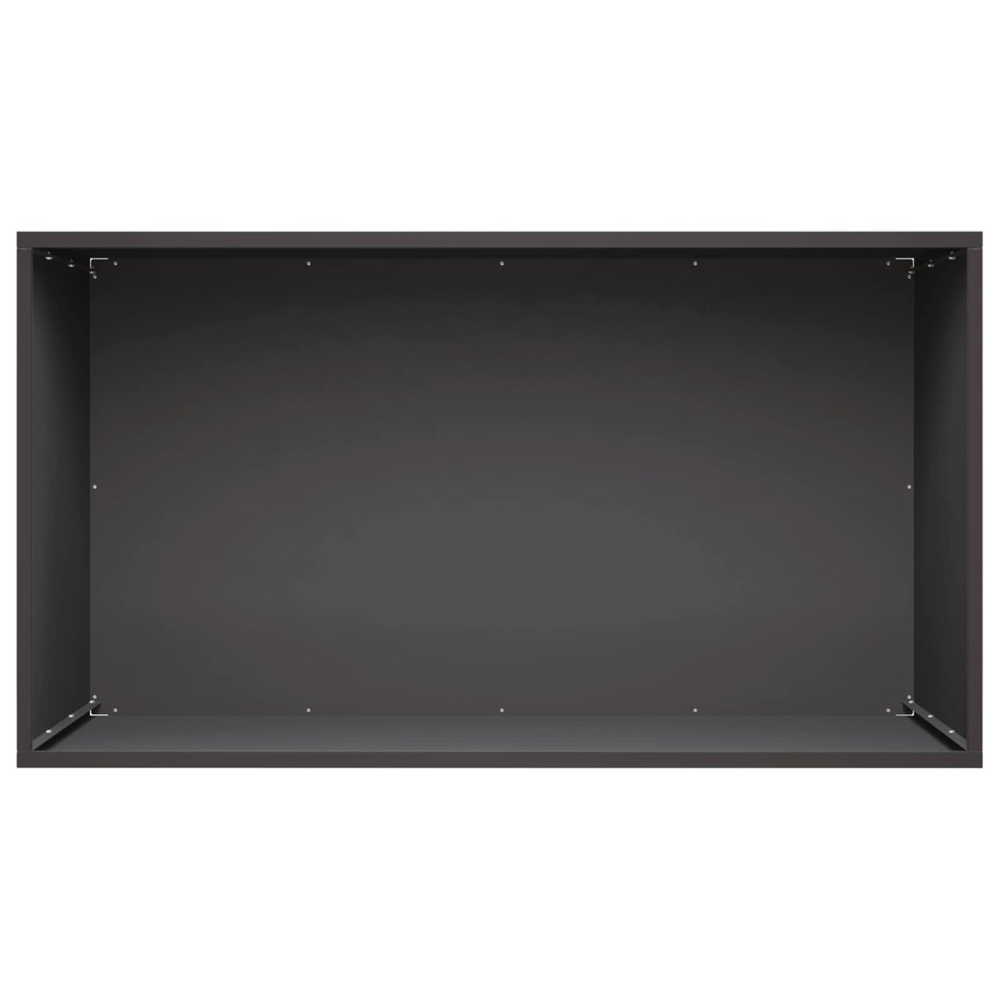 vidaXL Garden Planter Black 80 x 50 x 50 cm Cold-rolled Steel 4