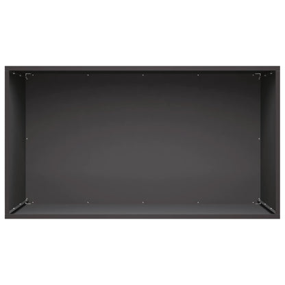 vidaXL Garden Planter Black 80 x 50 x 50 cm Cold-rolled Steel 4