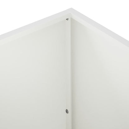 vidaXL Garden Planter White 80 x 50 x 50 cm Cold-rolled Steel 5