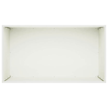 vidaXL Garden Planter White 80 x 50 x 50 cm Cold-rolled Steel 4
