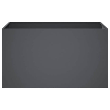 vidaXL Garden Planter Anthracite 80 x 50 x 50 cm Cold-rolled Steel 3