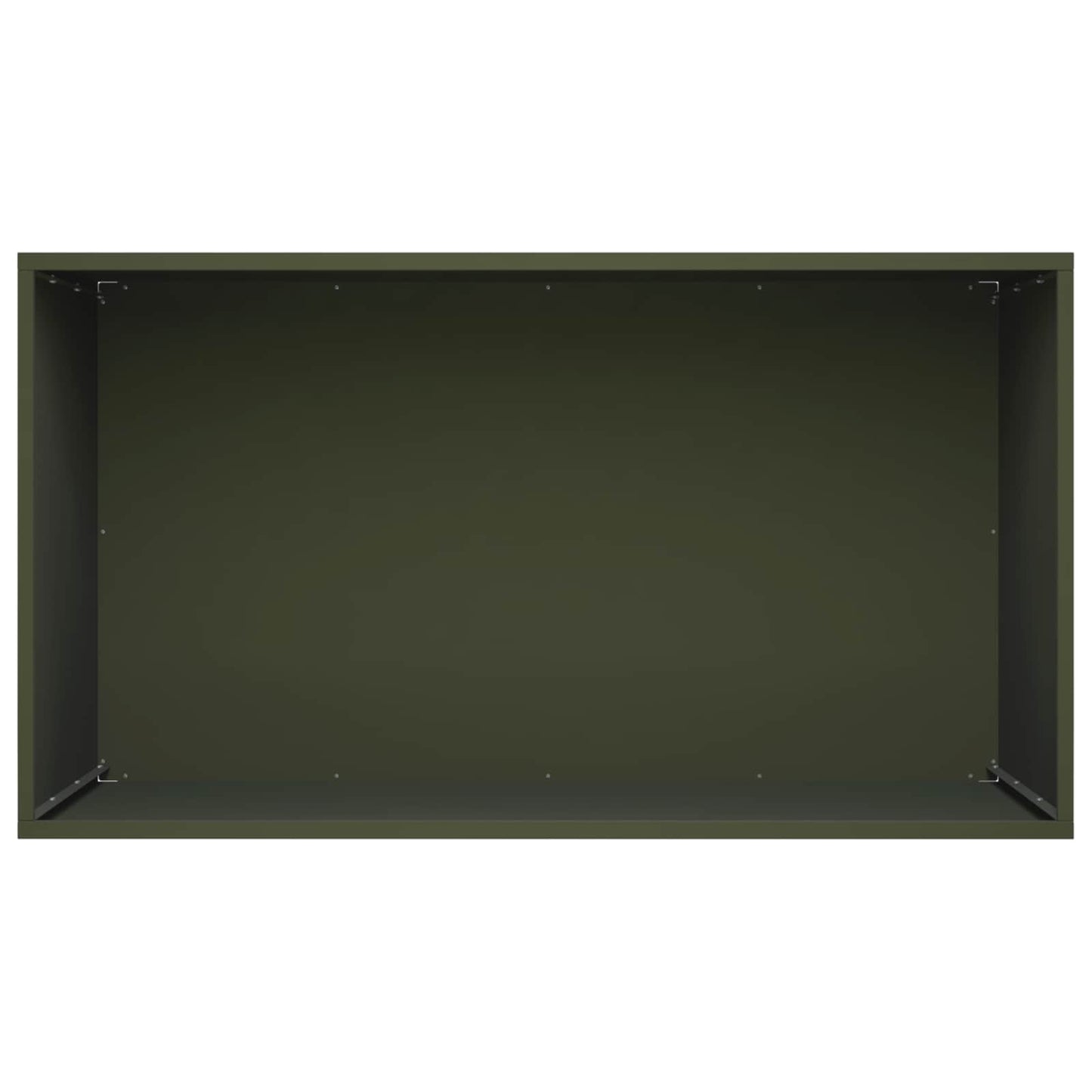 vidaXL Garden Planter Olive Green 80 x 50 x 50 cm Cold-rolled Steel 4