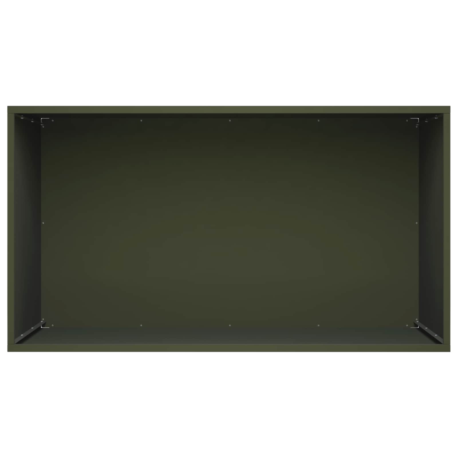 vidaXL Garden Planter Olive Green 80 x 50 x 50 cm Cold-rolled Steel 4
