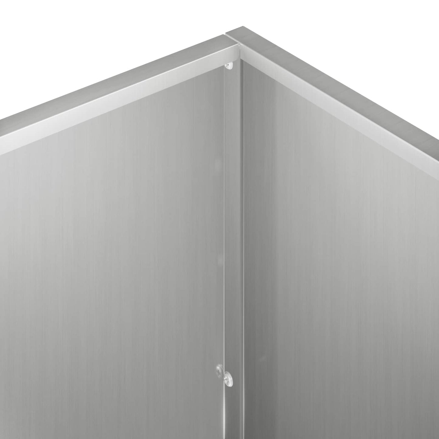 vidaXL Garden Planter Silver 100 x 50 x 50 cm Galvanised Steel 5