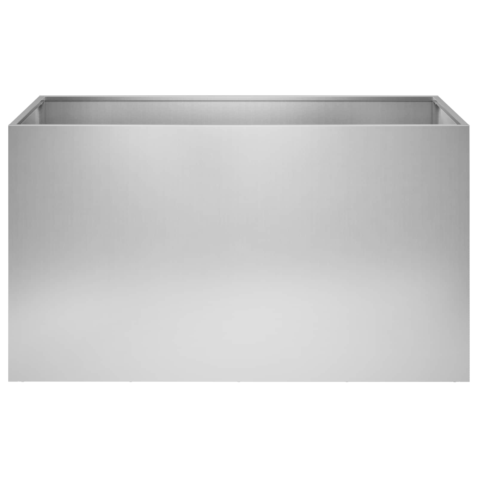 vidaXL Garden Planter Silver 100 x 50 x 50 cm Galvanised Steel 3