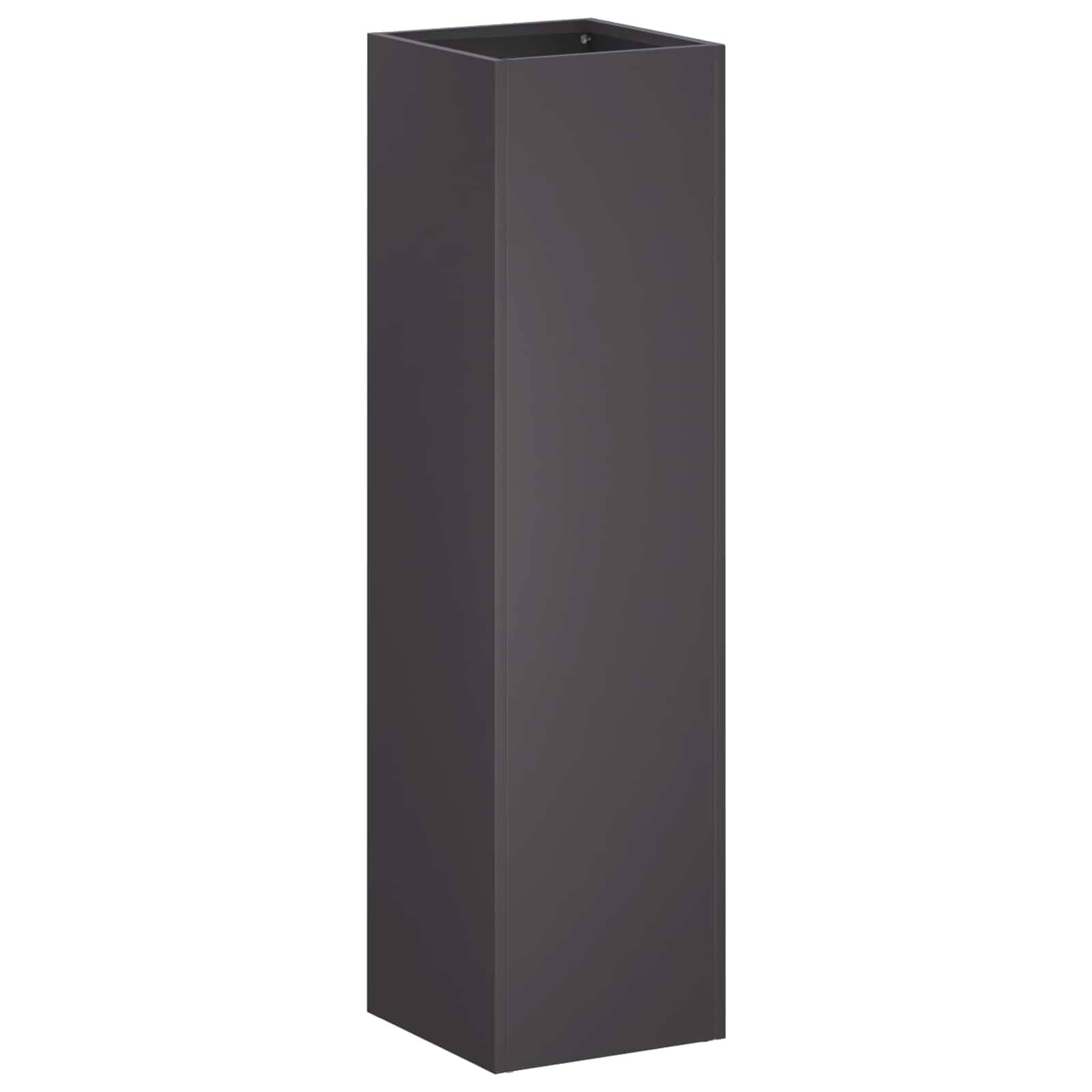 vidaXL Garden Planter 2 pcs Black 20 x 20 x 75 cm Cold-rolled Steel 3
