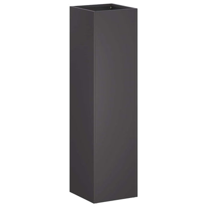 vidaXL Garden Planter 2 pcs Black 20 x 20 x 75 cm Cold-rolled Steel 3
