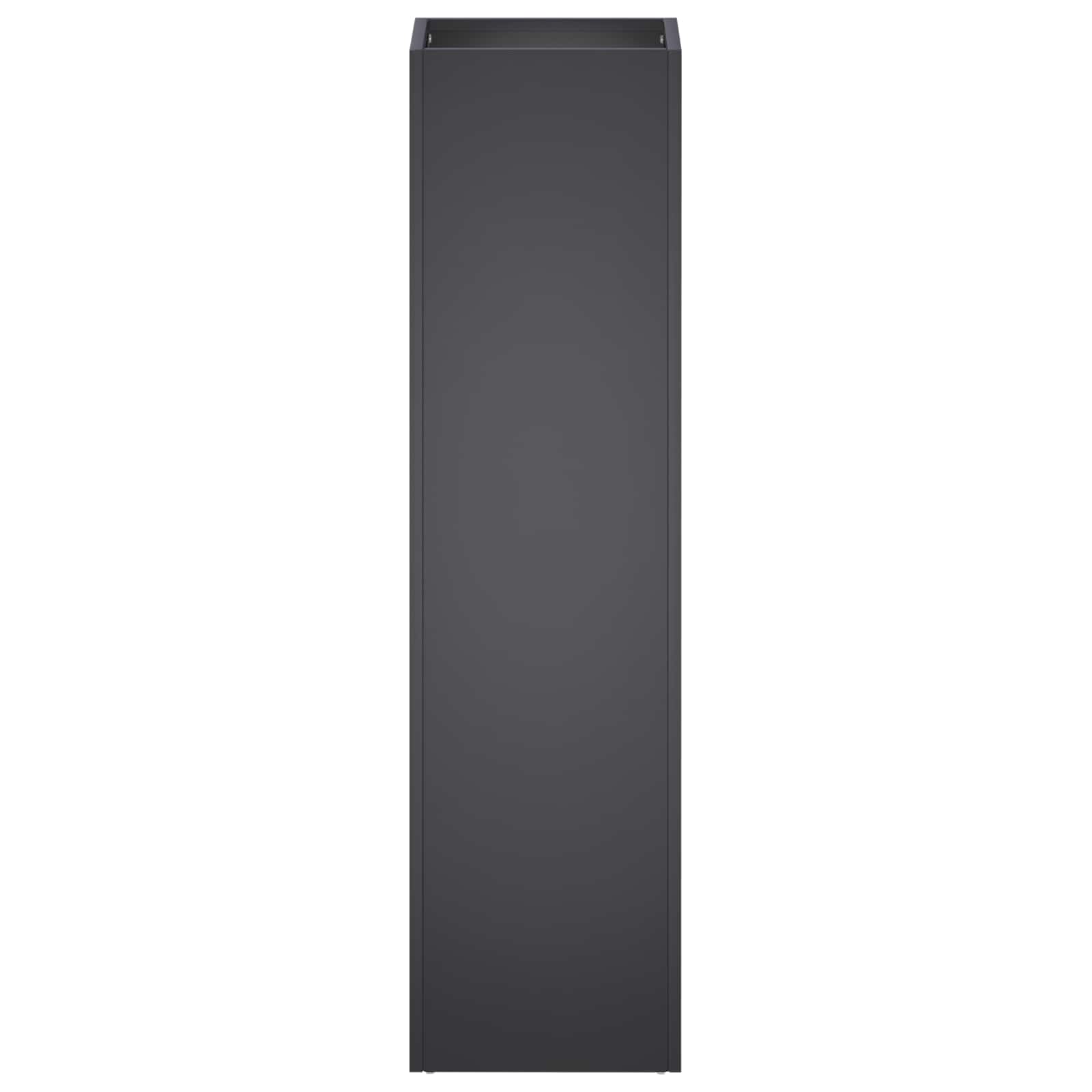 vidaXL Garden Planter 2 pcs Black 20 x 20 x 75 cm Cold-rolled Steel 4