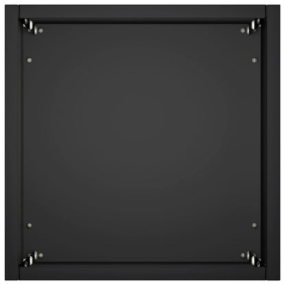 vidaXL Garden Planter 2 pcs Black 20 x 20 x 75 cm Cold-rolled Steel 5