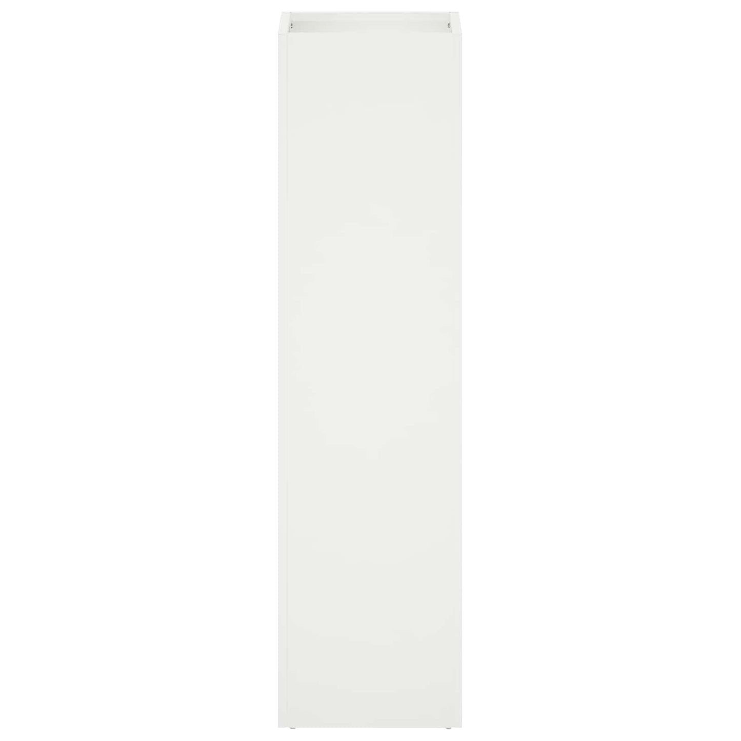vidaXL Garden Planter 2 pcs White 20 x 20 x 75 cm Cold-rolled Steel 4