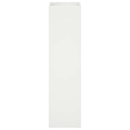 vidaXL Garden Planter 2 pcs White 20 x 20 x 75 cm Cold-rolled Steel 4