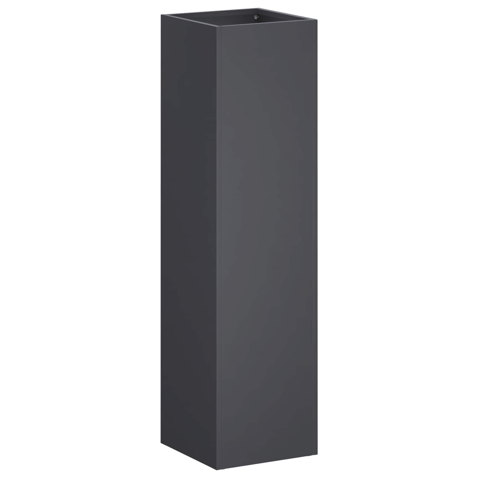 vidaXL Garden Planter 2 pcs Anthracite 20 x 20 x 75 cm 3