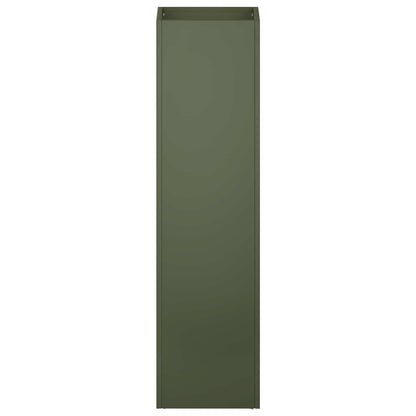 vidaXL Garden Planter 2 pcs Olive Green 20 x 20 x 75 cm 4