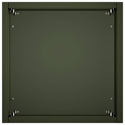 vidaXL Garden Planter 2 pcs Olive Green 20 x 20 x 75 cm 5