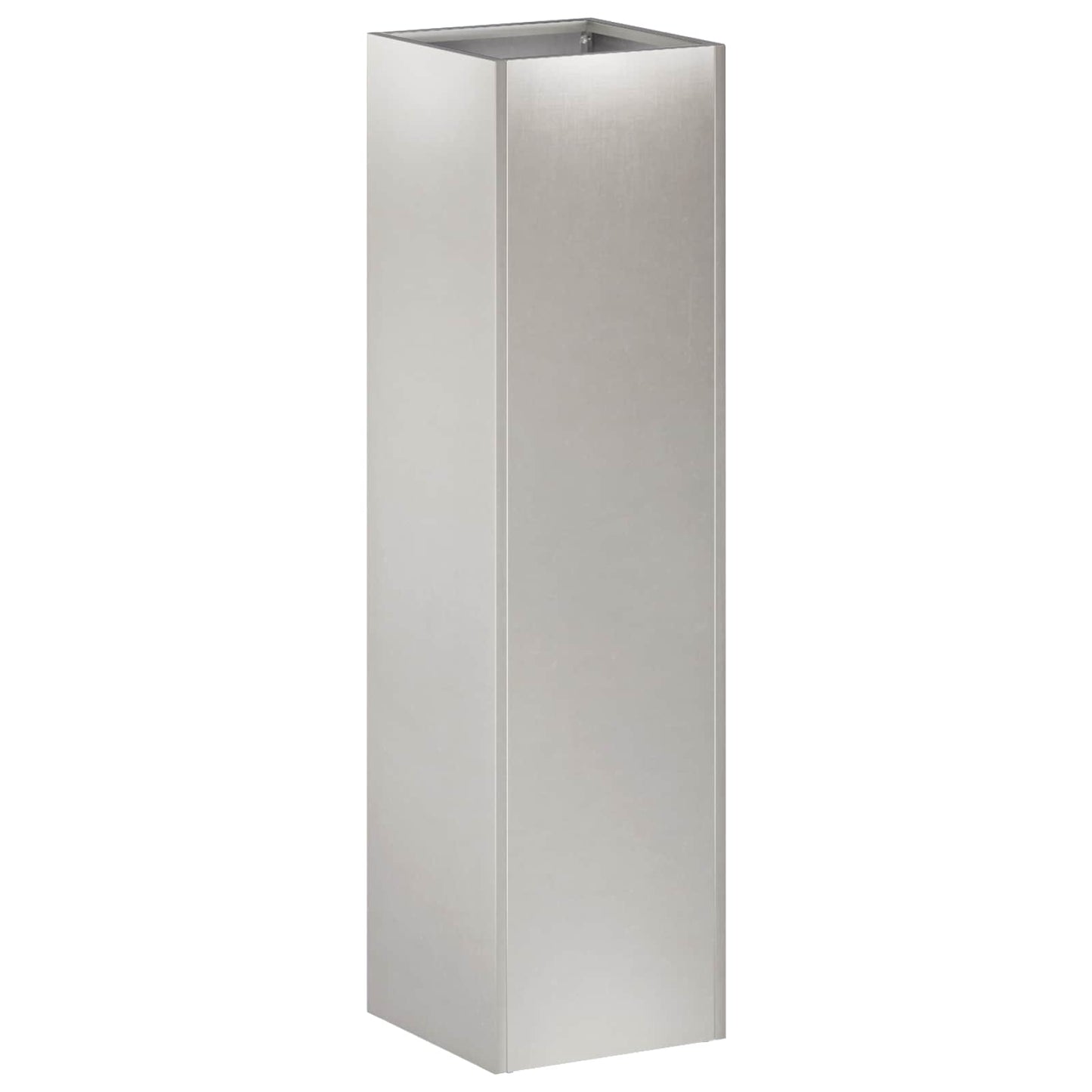 vidaXL Garden Planter Silver 20 x 20 x 75 cm Stainless Steel 2