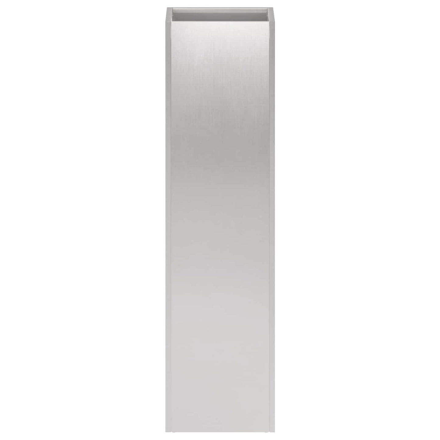 vidaXL Garden Planter Silver 20 x 20 x 75 cm Stainless Steel 3