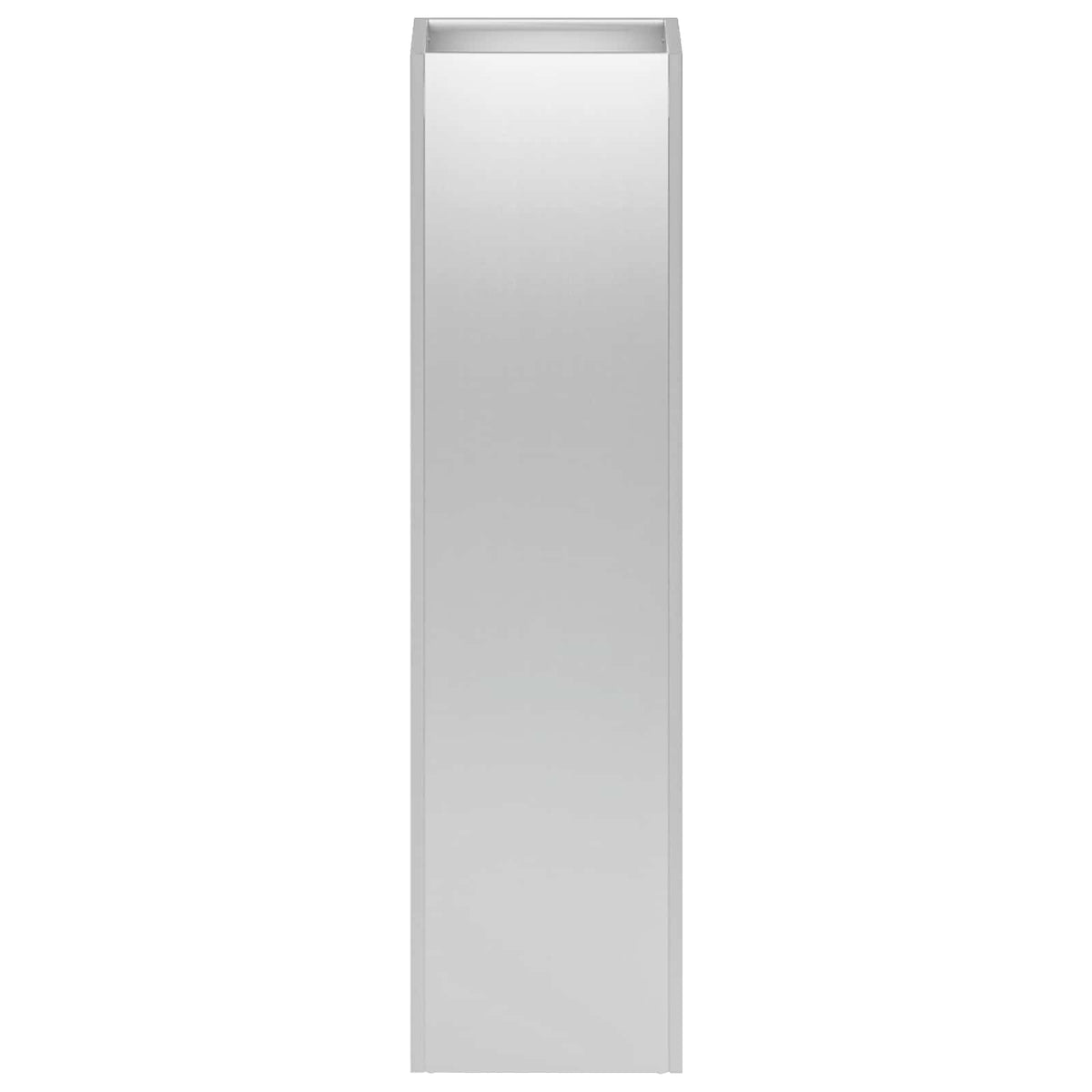 vidaXL Garden Planter 2 pcs Silver 20 x 20 x 75 cm Galvanised Steel 4
