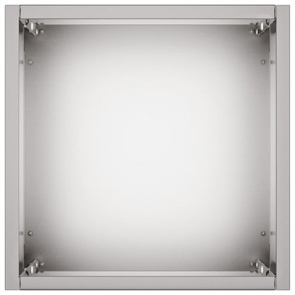 vidaXL Garden Planter 2 pcs Silver 20 x 20 x 75 cm Galvanised Steel 5
