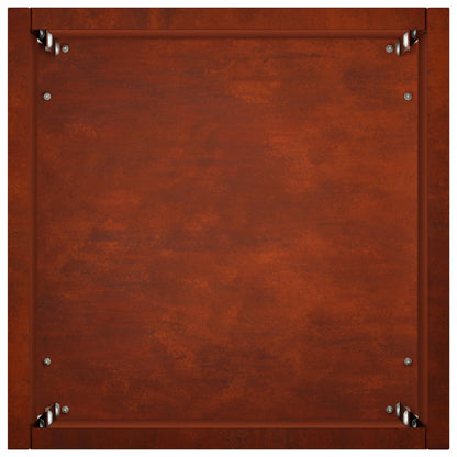 vidaXL Garden Planter 2 pcs Rusty 20 x 20 x 75 cm Weathering Steel 6