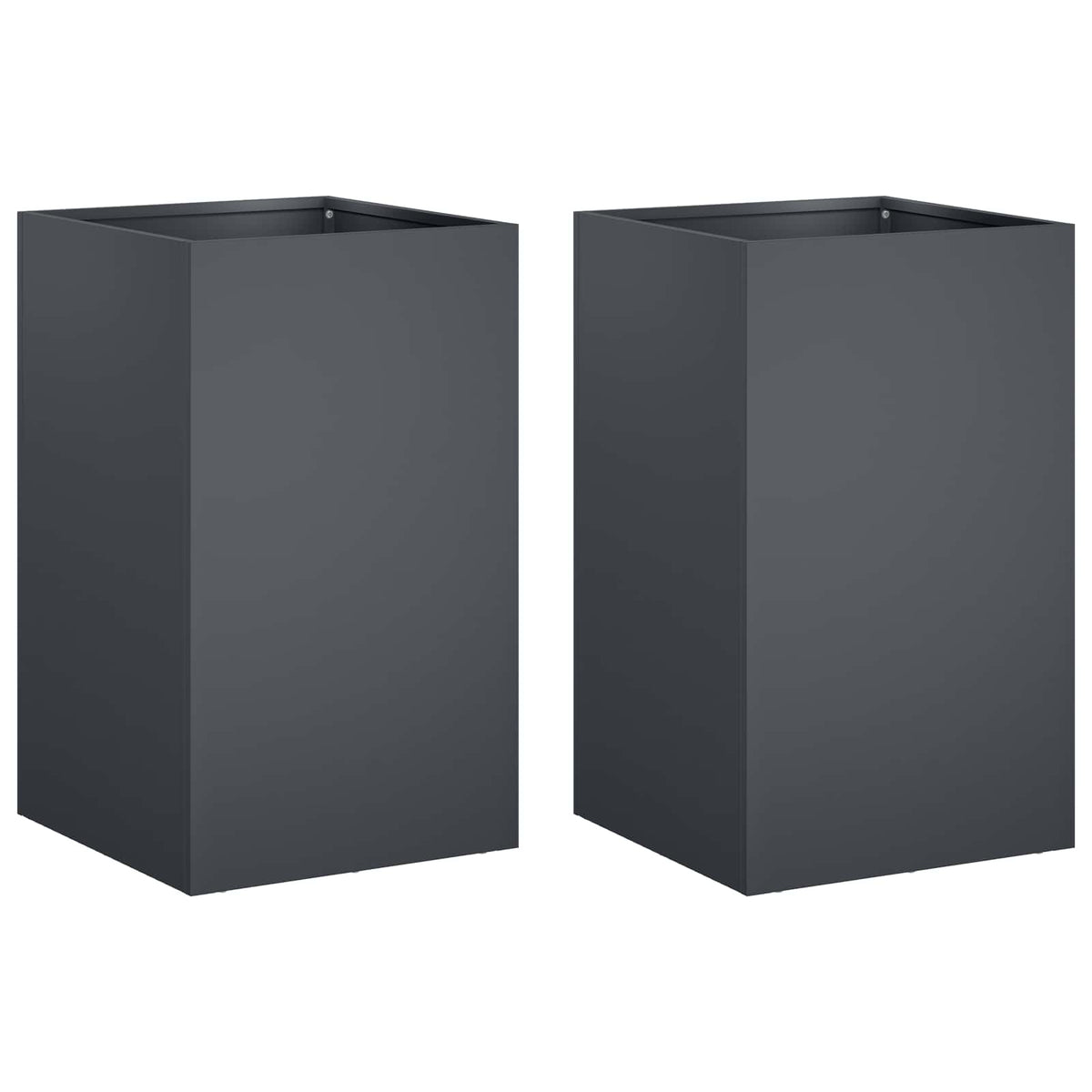 vidaXL Garden Planter 2 pcs Anthracite 30 x 30 x 40 cm 2