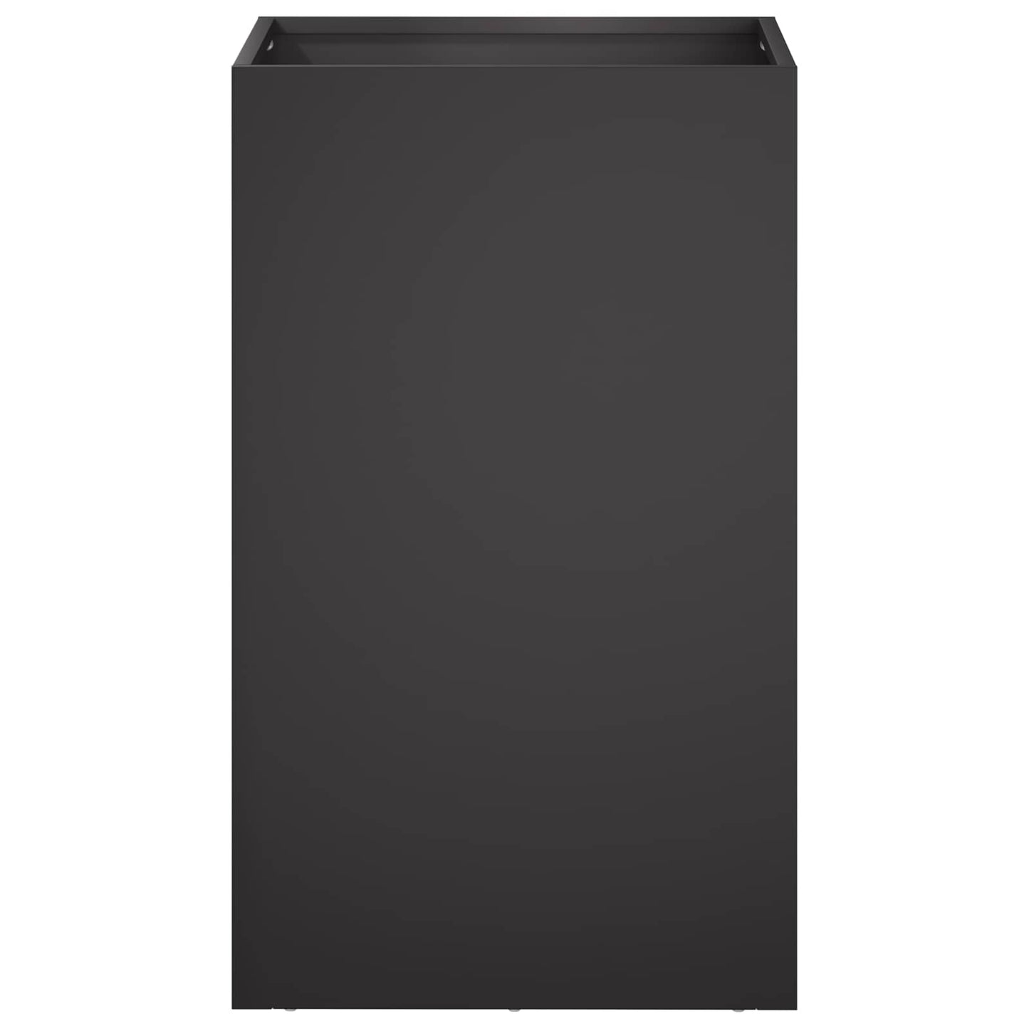 vidaXL Garden Planter 2 pcs Black 30 x 30 x 50 cm Cold-rolled Steel 4
