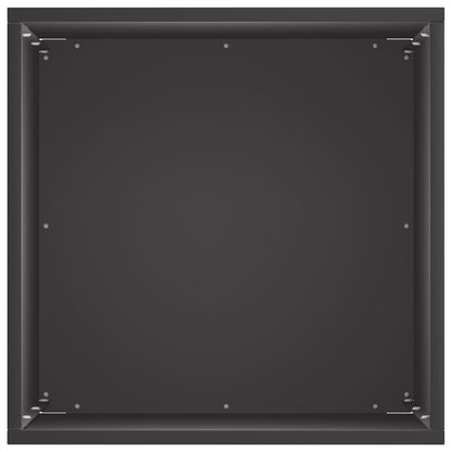vidaXL Garden Planter 2 pcs Black 30 x 30 x 50 cm Cold-rolled Steel 5