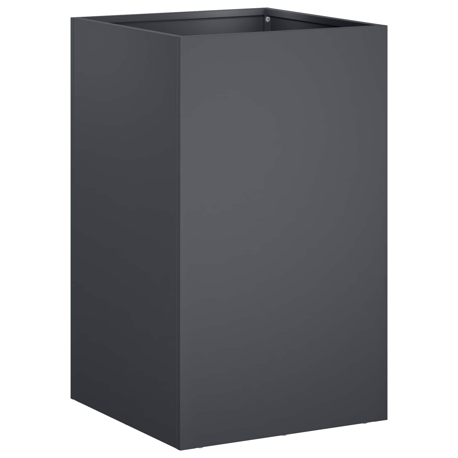 vidaXL Garden Planter 2 pcs Anthracite 30 x 30 x 50 cm 3