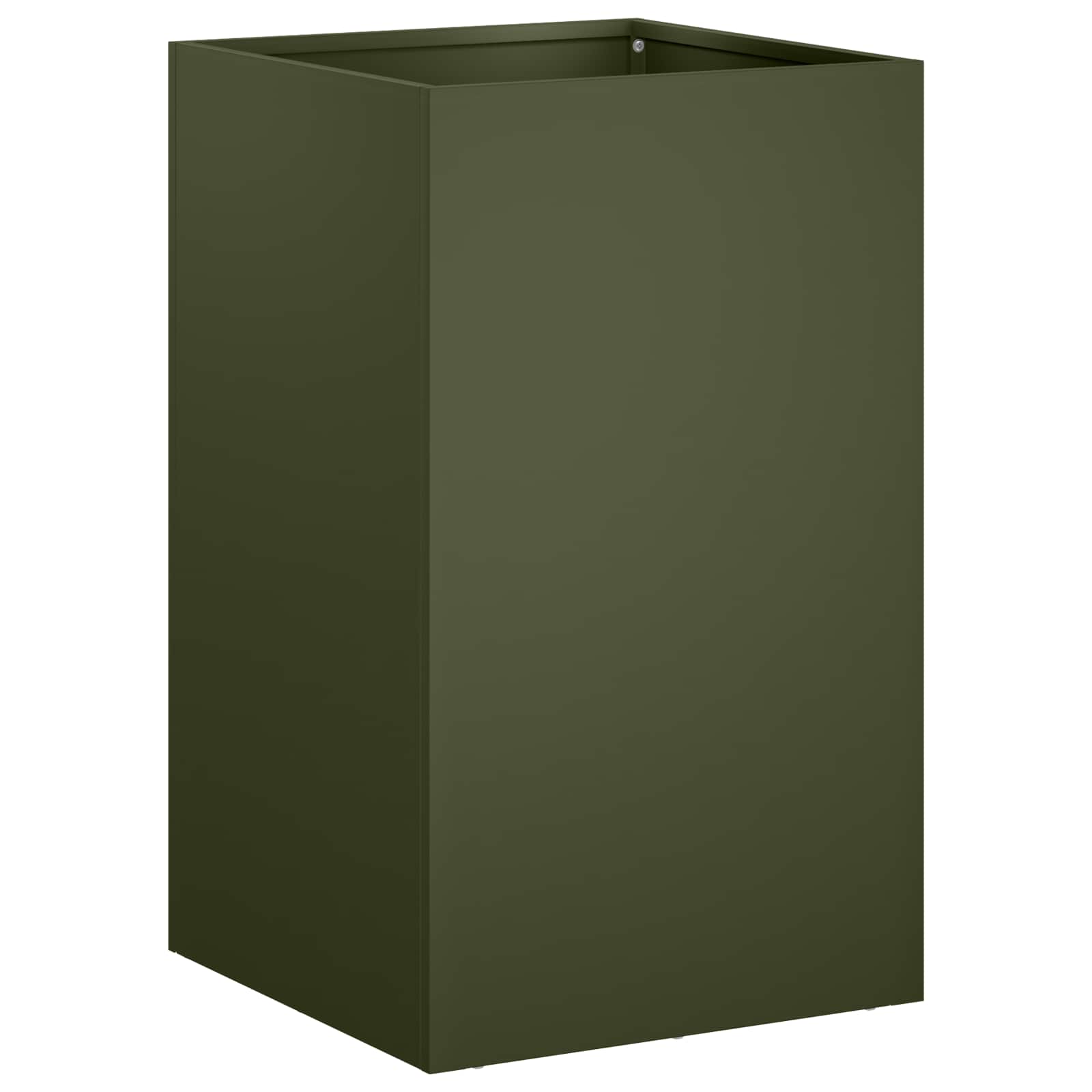 vidaXL Garden Planter 2 pcs Olive Green 30 x 30 x 50 cm 3