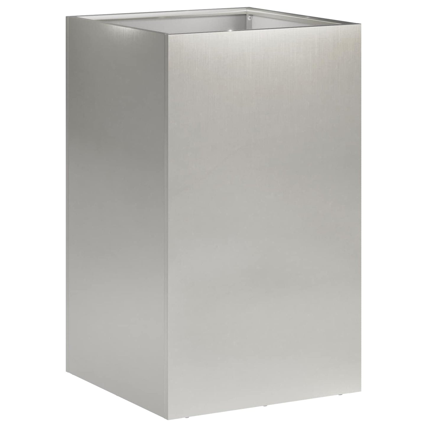 vidaXL Garden Planter Silver 30 x 30 x 50 cm Stainless Steel 2