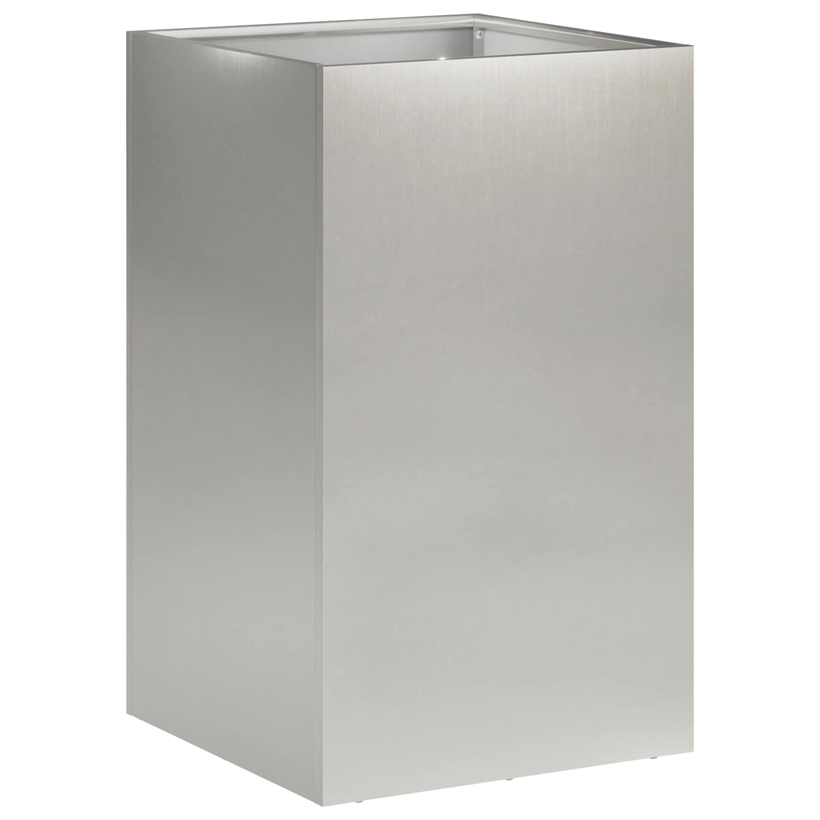 vidaXL Garden Planter Silver 30 x 30 x 50 cm Stainless Steel 2
