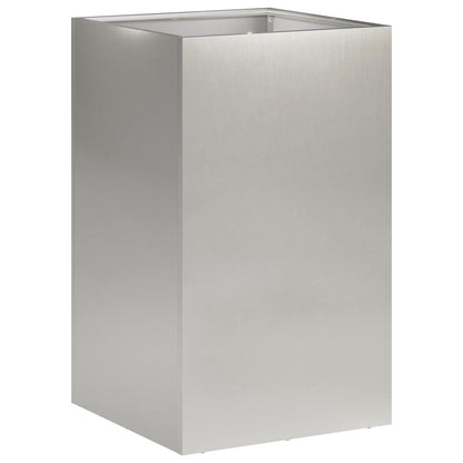 vidaXL Garden Planter Silver 30 x 30 x 50 cm Stainless Steel 2