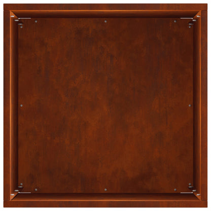 vidaXL Garden Planter 2 pcs Rusty 30 x 30 x 50 cm Weathering Steel 6