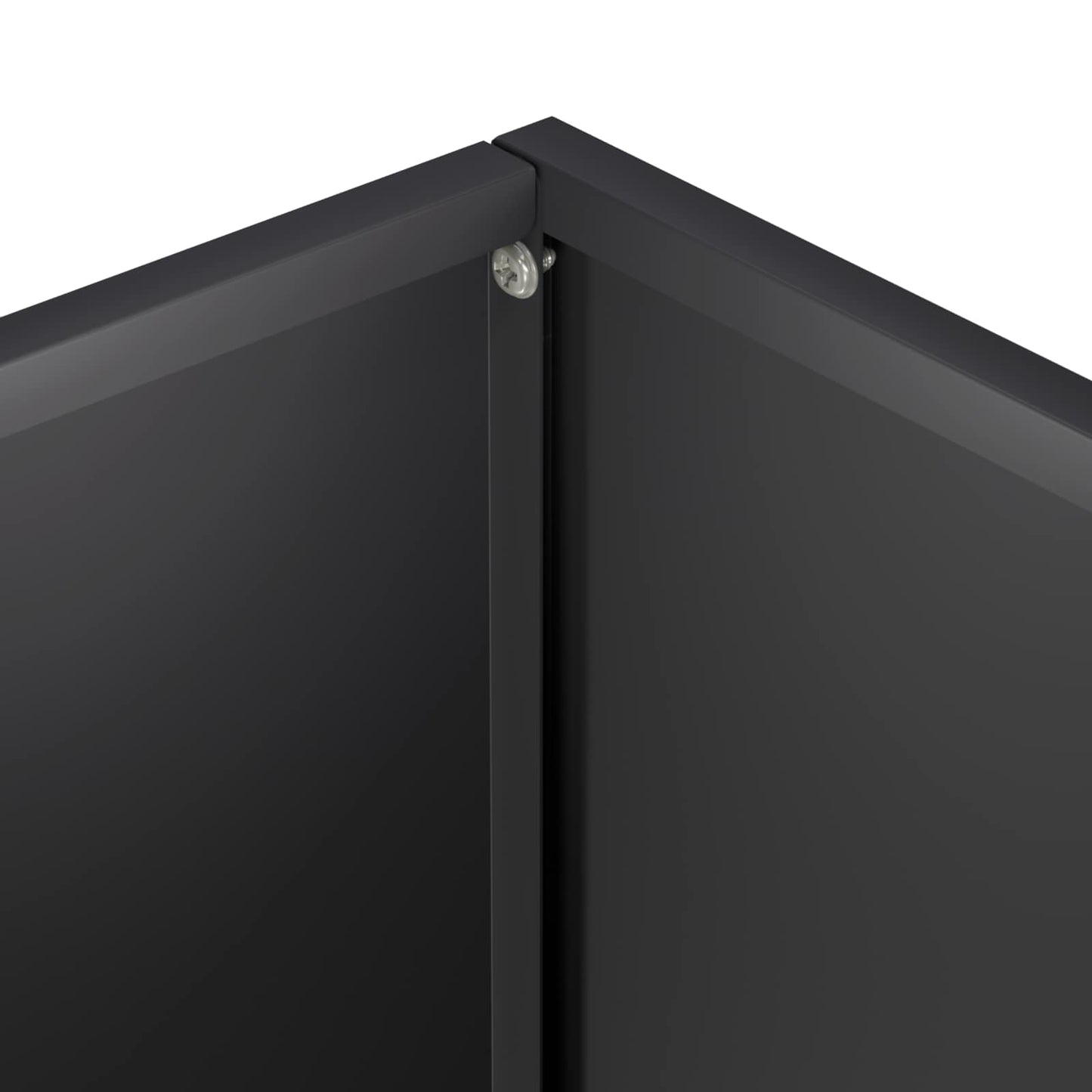vidaXL Garden Planter 2 pcs Black 40 x 40 x 50 cm Cold-rolled Steel 6