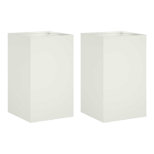 Garden Planter Cold-rolled Steel White Depth