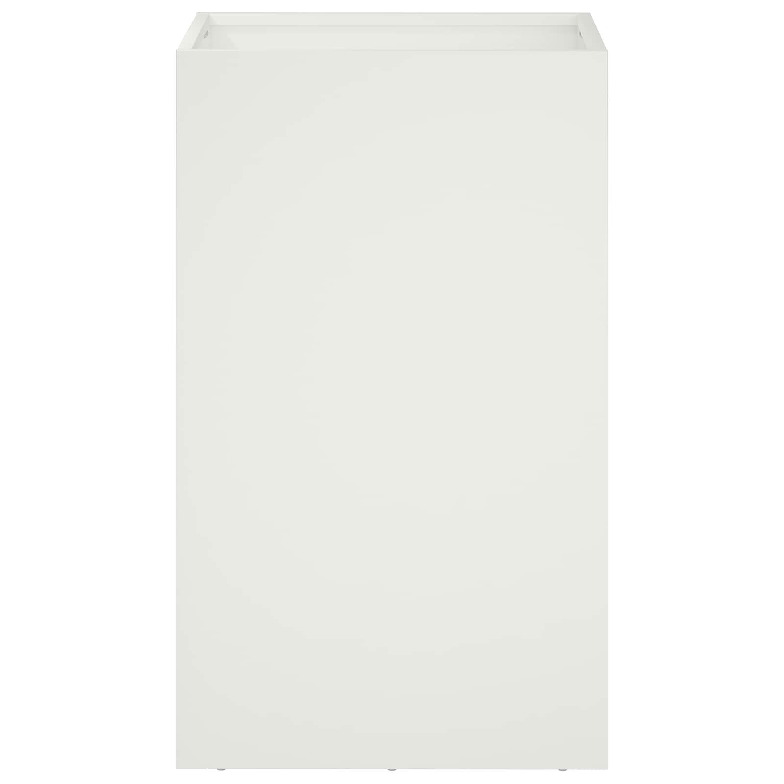 vidaXL Garden Planter 2 pcs White 40 x 40 x 50 cm Cold-rolled Steel 4