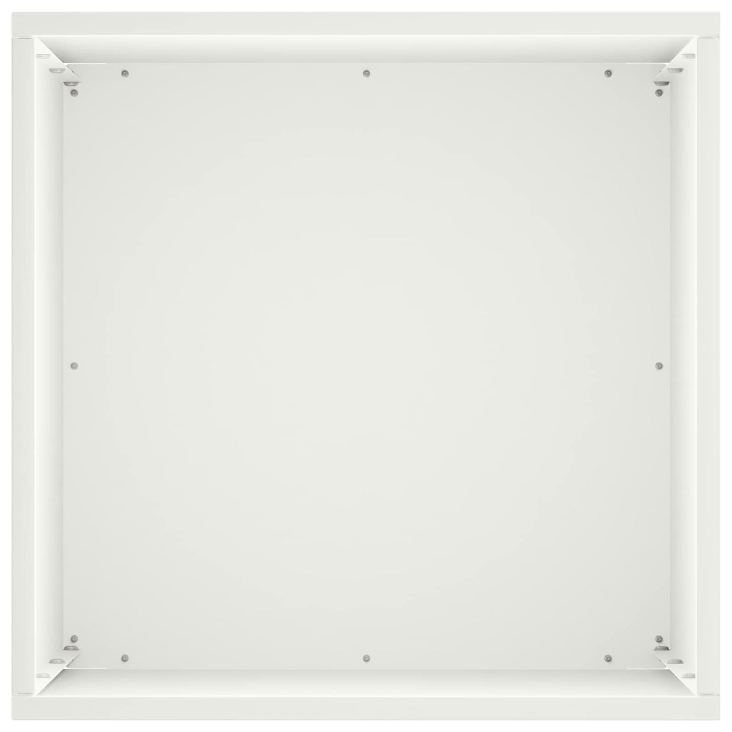 vidaXL Garden Planter 2 pcs White 40 x 40 x 50 cm Cold-rolled Steel 5
