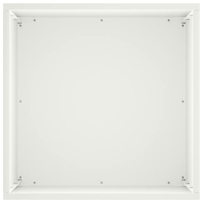 vidaXL Garden Planter 2 pcs White 40 x 40 x 50 cm Cold-rolled Steel 5