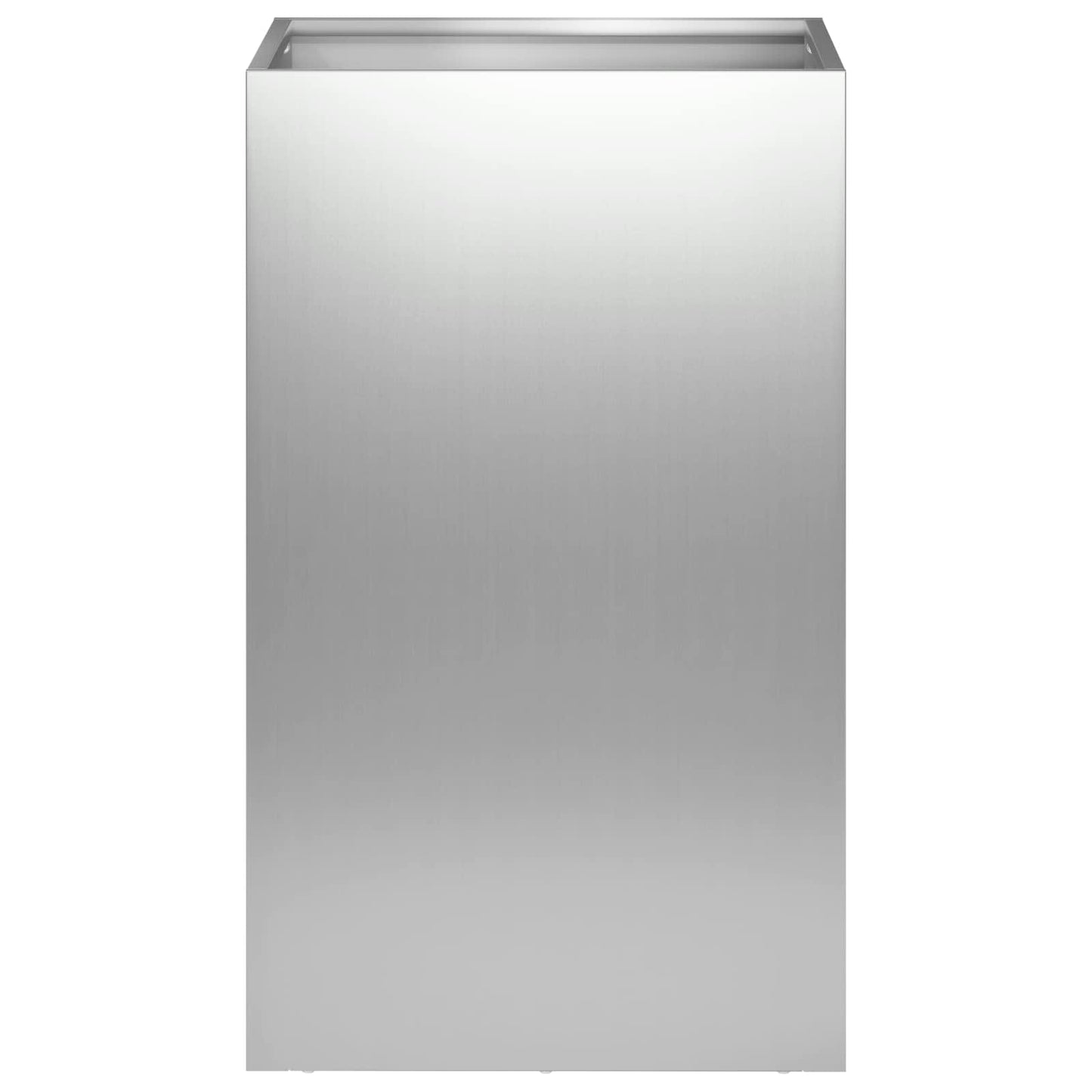 vidaXL Garden Planter Silver 40 x 40 x 50 cm Galvanised Steel 3