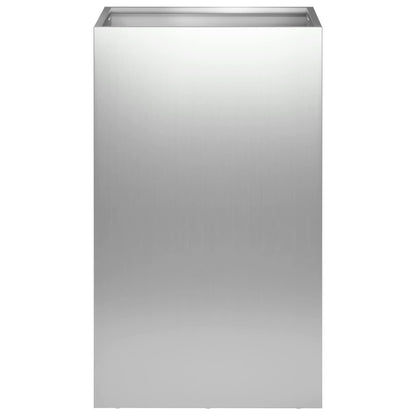 vidaXL Garden Planter Silver 40 x 40 x 50 cm Galvanised Steel 3