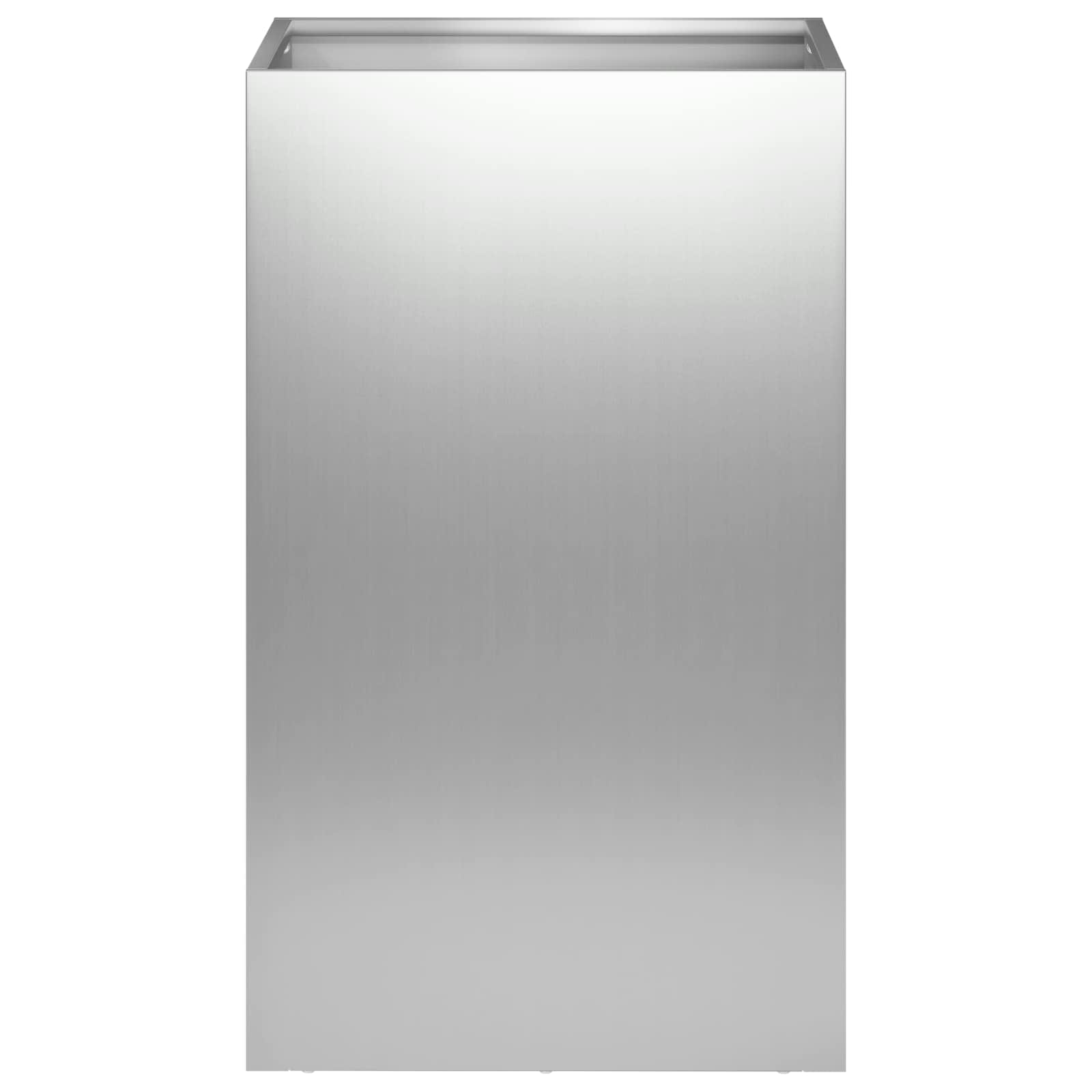 vidaXL Garden Planter 2 pcs Silver 40 x 40 x 50 cm Galvanised Steel 4