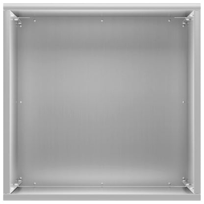 vidaXL Garden Planter 2 pcs Silver 40 x 40 x 50 cm Galvanised Steel 5