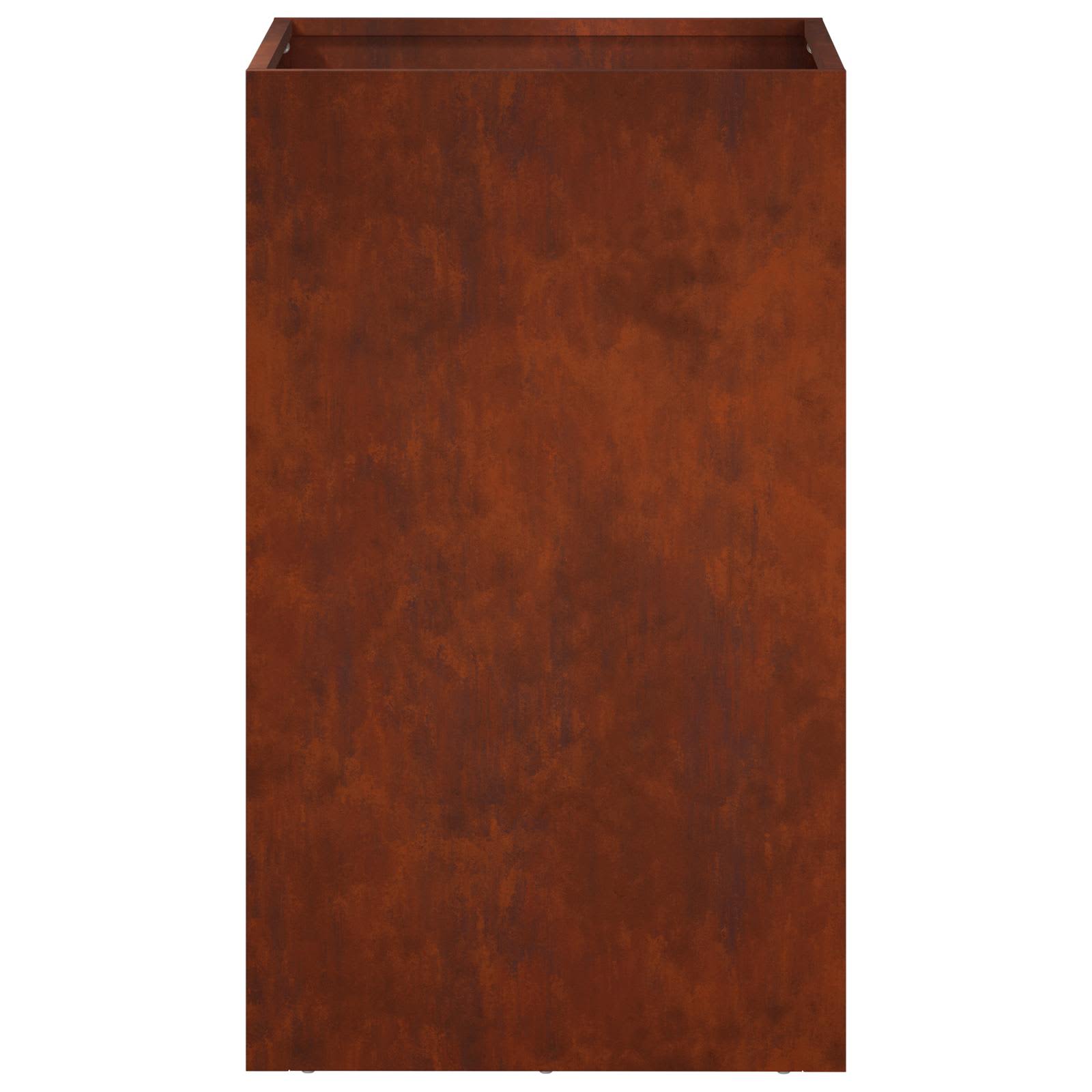vidaXL Garden Planter 2 pcs Rusty 40 x 40 x 50 cm Weathering Steel 5