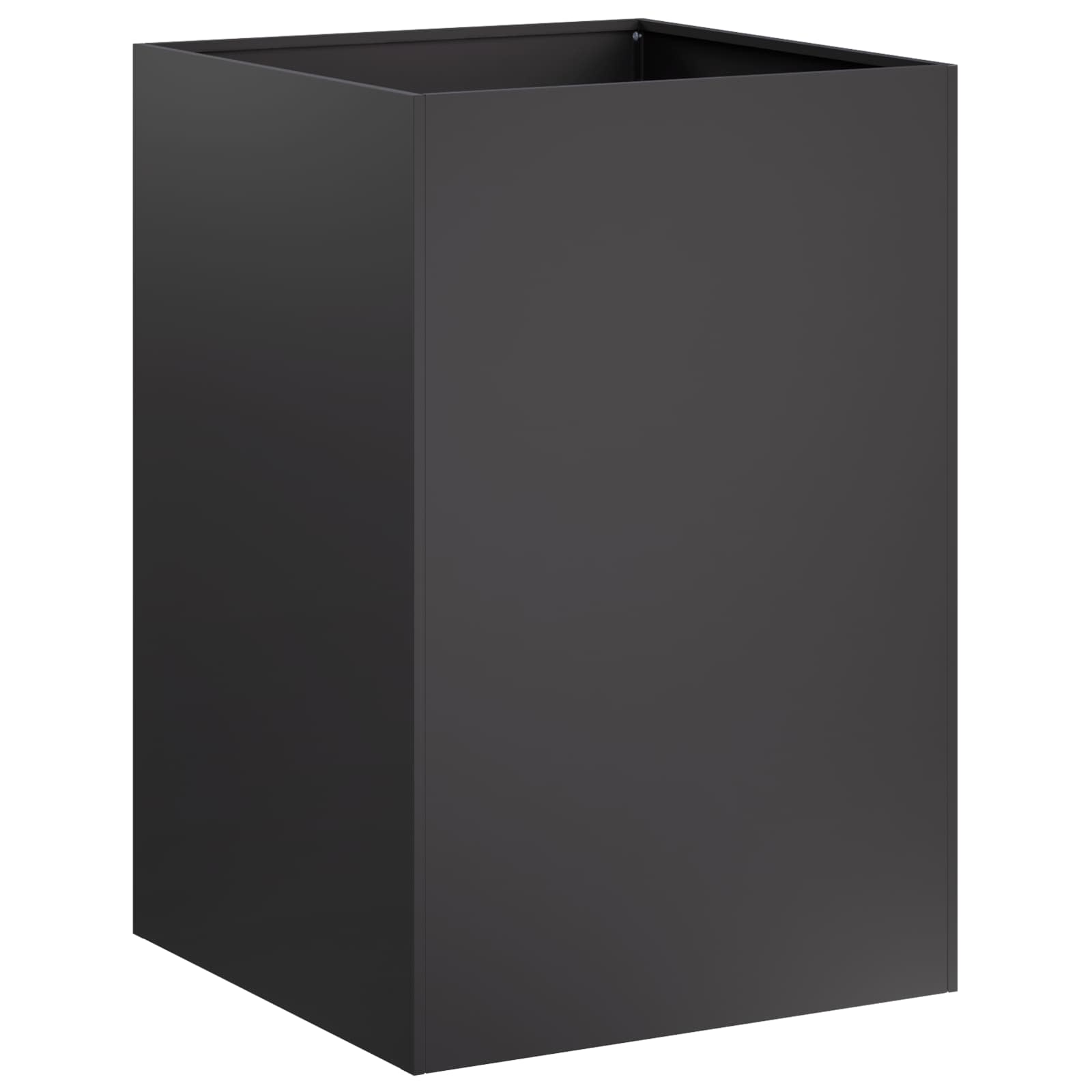vidaXL Garden Planter Black 40 x 40 x 75 cm Cold-rolled Steel 2